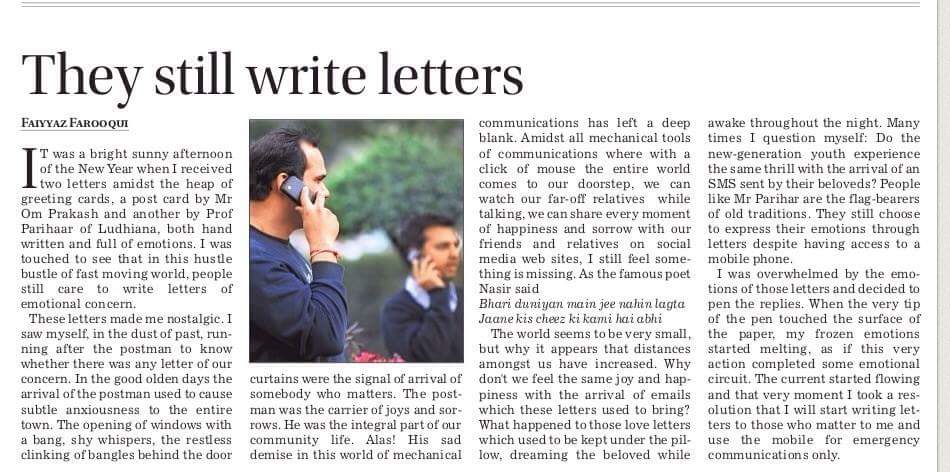 They Still Write Letters